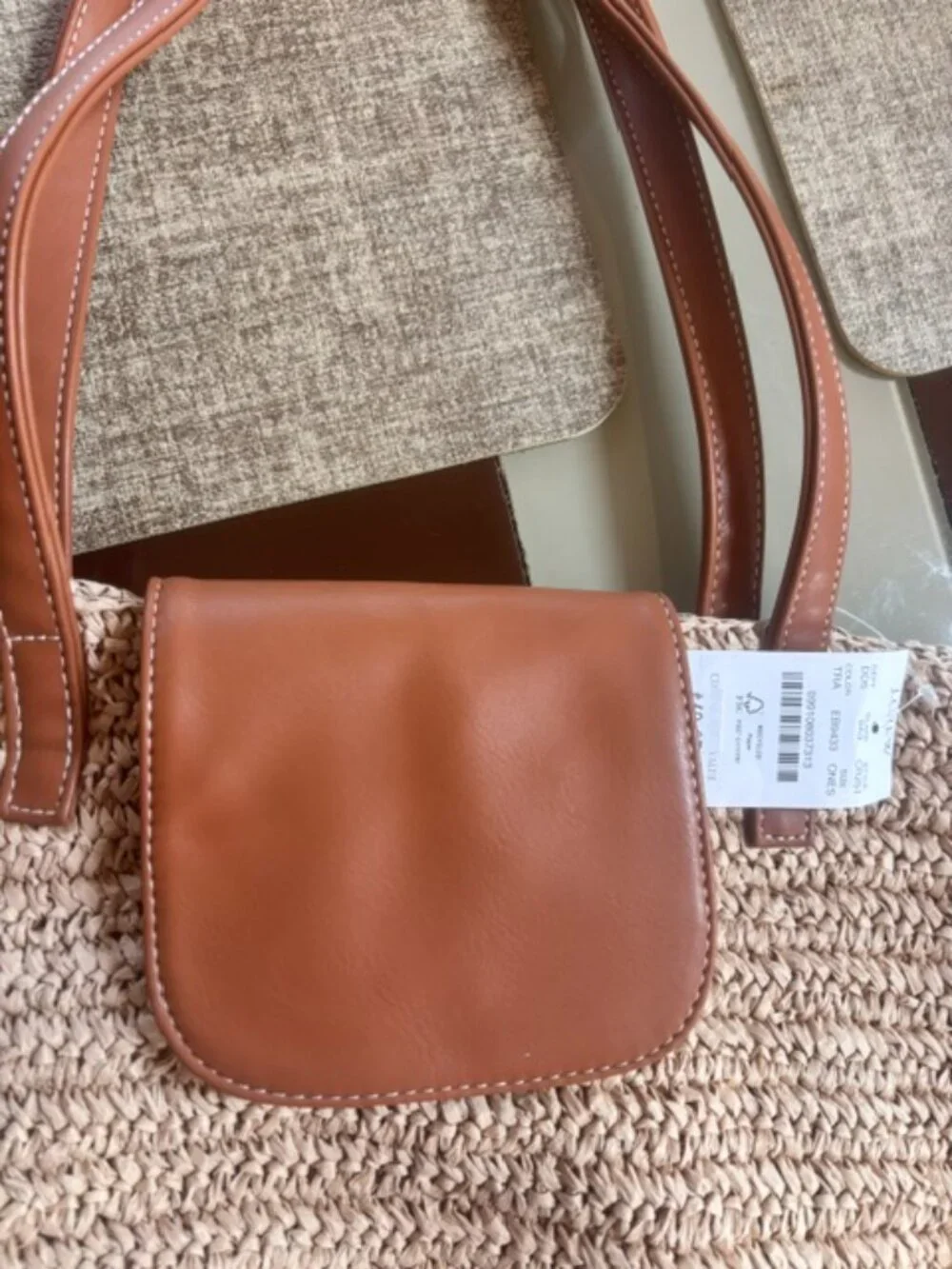 Brand New J.Crew Straw tote bag